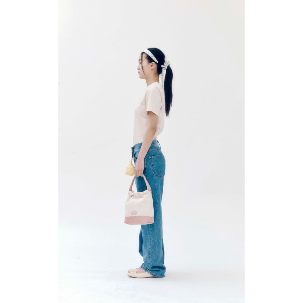 【emis】韓国人気★CANVAS TOTE BUCKET BAG CANVAS TOTE BUCKET BAG-BLACK - EMIS