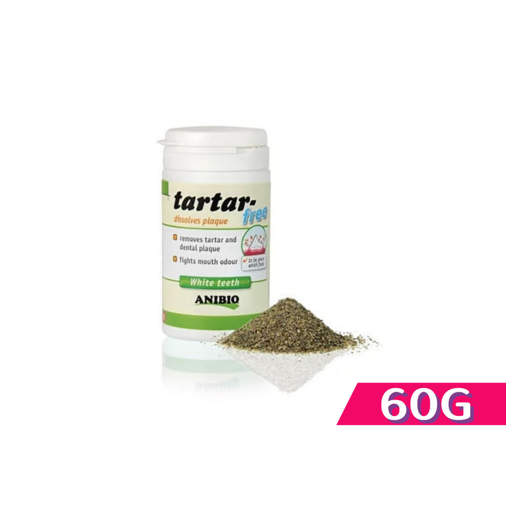 【ANIBIO 德國家醫】寵物有機牙結石花草粉 60g(寵物口腔 寵物營養品)