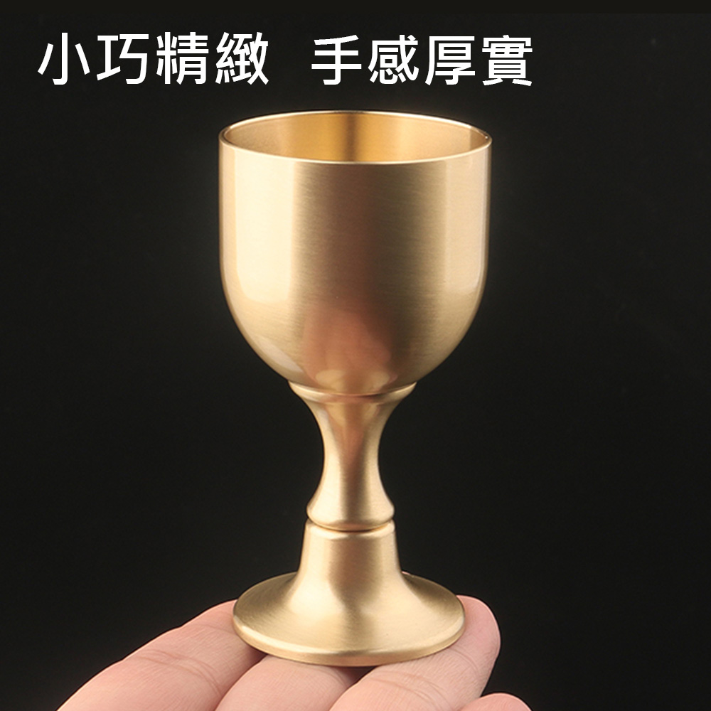 🏆冠軍嚴選🏆(3入)純銅高腳供神杯神杯敬神黃銅杯敬酒杯敬神杯祖先杯