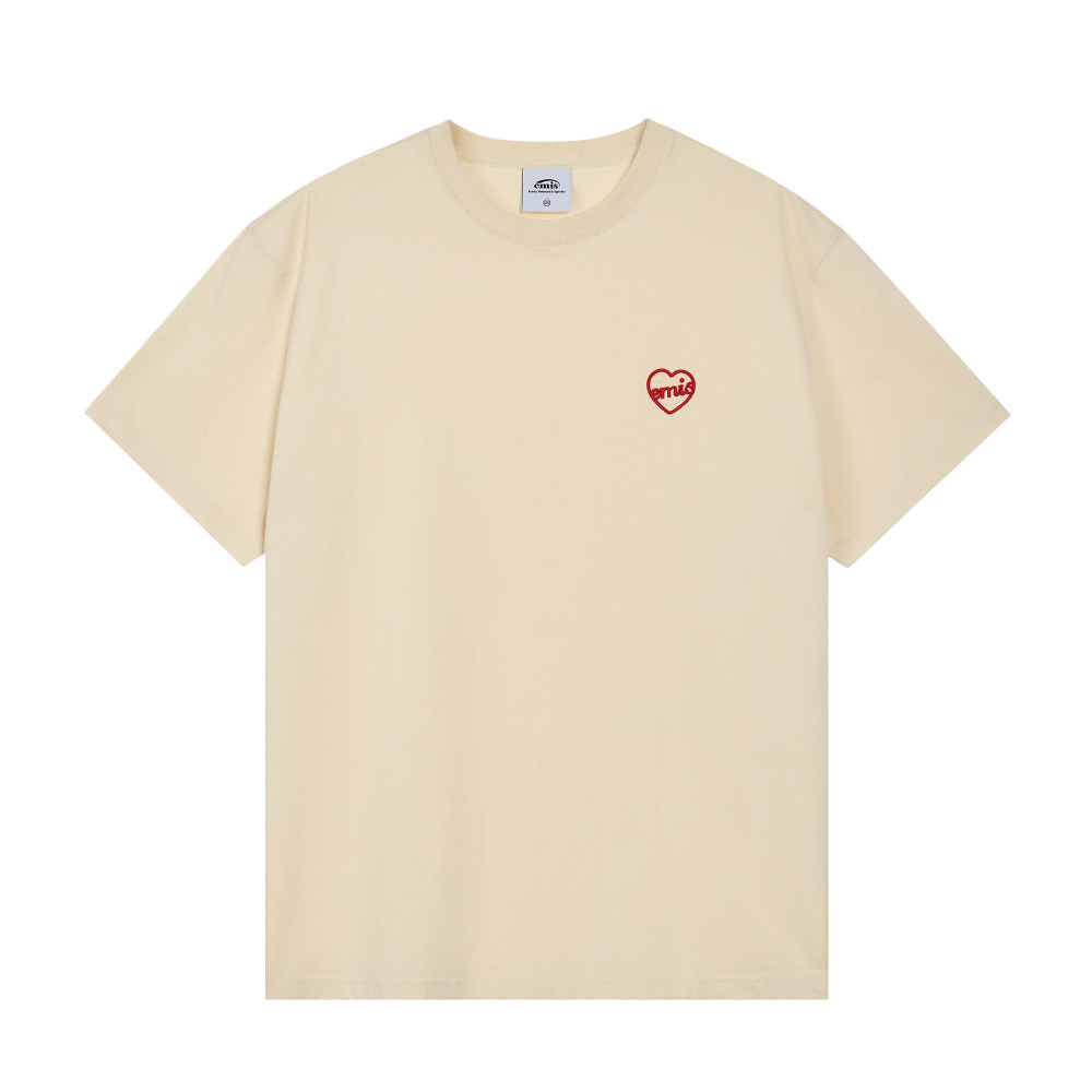 【emis】25SS新作★(男女共用) HEART T-SHIRT emis】25SS新作☆(男女共用) HEART T-SHIRT
