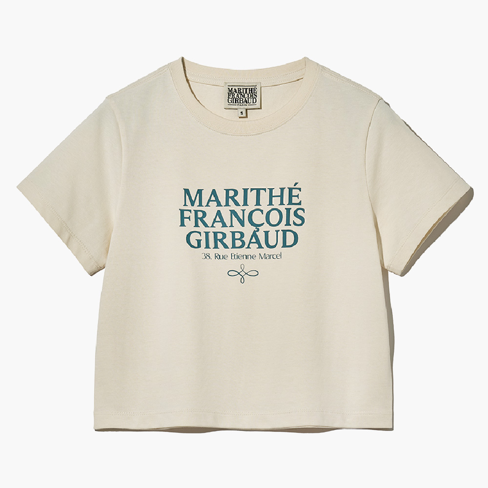【MARITHE】◆追跡付◆韓国人気◆AEROCOOL MELLOW TEE MARITHE FRANCOIS GIRBAUD] AEROCOOL MELLOW TEE navy