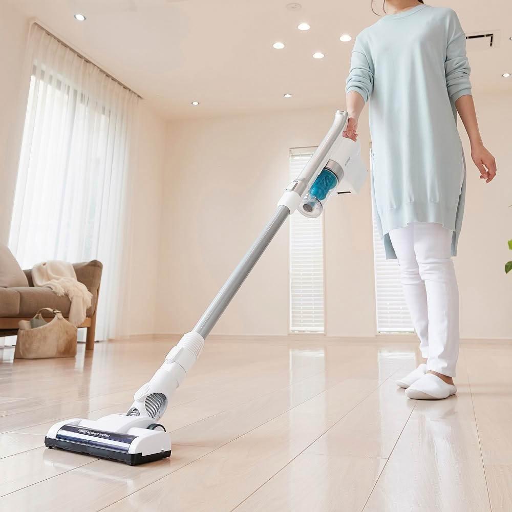 【IRIS】輕量無線手持吸塵器 SCD-141P 附二用刷頭/低噪音/寵物毛/直立式