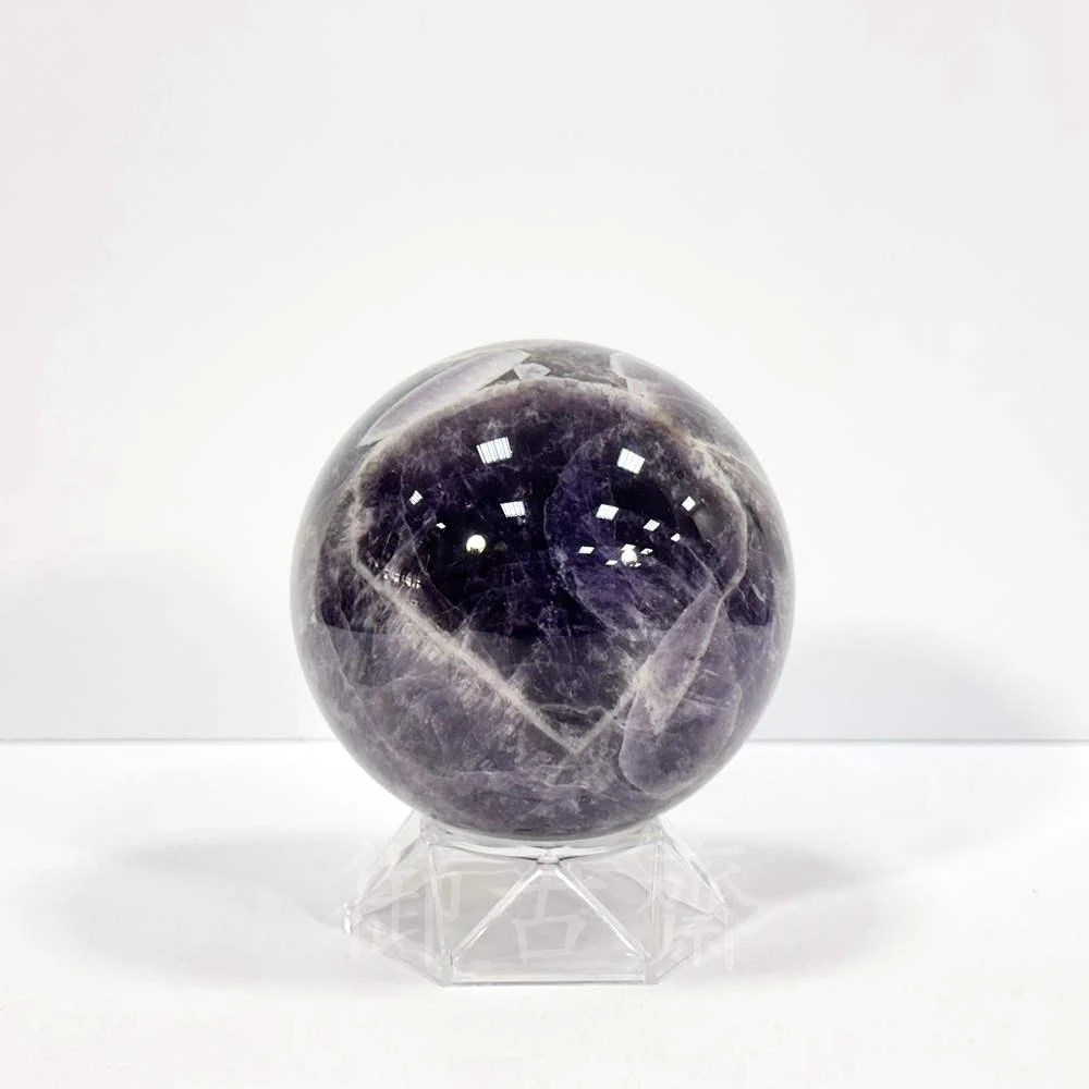 天然水晶38センチの球 千奇國際精品】天然水晶38號1908公克直徑11.5公分🔮頂級虎牙紫水晶球