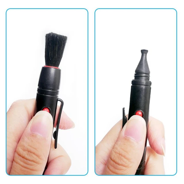 【FotoFlex Mini 迷你頭拭鏡筆/鏡頭清潔筆】碳微粒+毛刷 適用手機鏡頭 觀景窗 取景器 清潔筆 微型鏡頭清潔