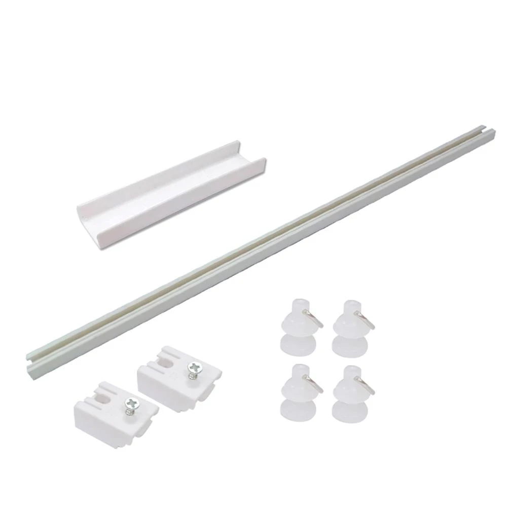 【日創生活】自黏軌道 窗簾滑軌 頂側兩用 連接器 {窗簾軌道 免打孔窗簾軌道 滑順靜音拉門軌道 窗簾掛鉤}