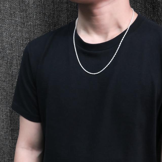 ART64】純銀雙扣圓圈鍊2.4mm 中鍊16吋至32吋長鍊925純銀項鍊銀鍊