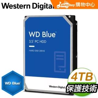 WD 威騰】4TB 3.5吋5400轉256MB快取藍標電腦硬碟WD40EZAX-3Y