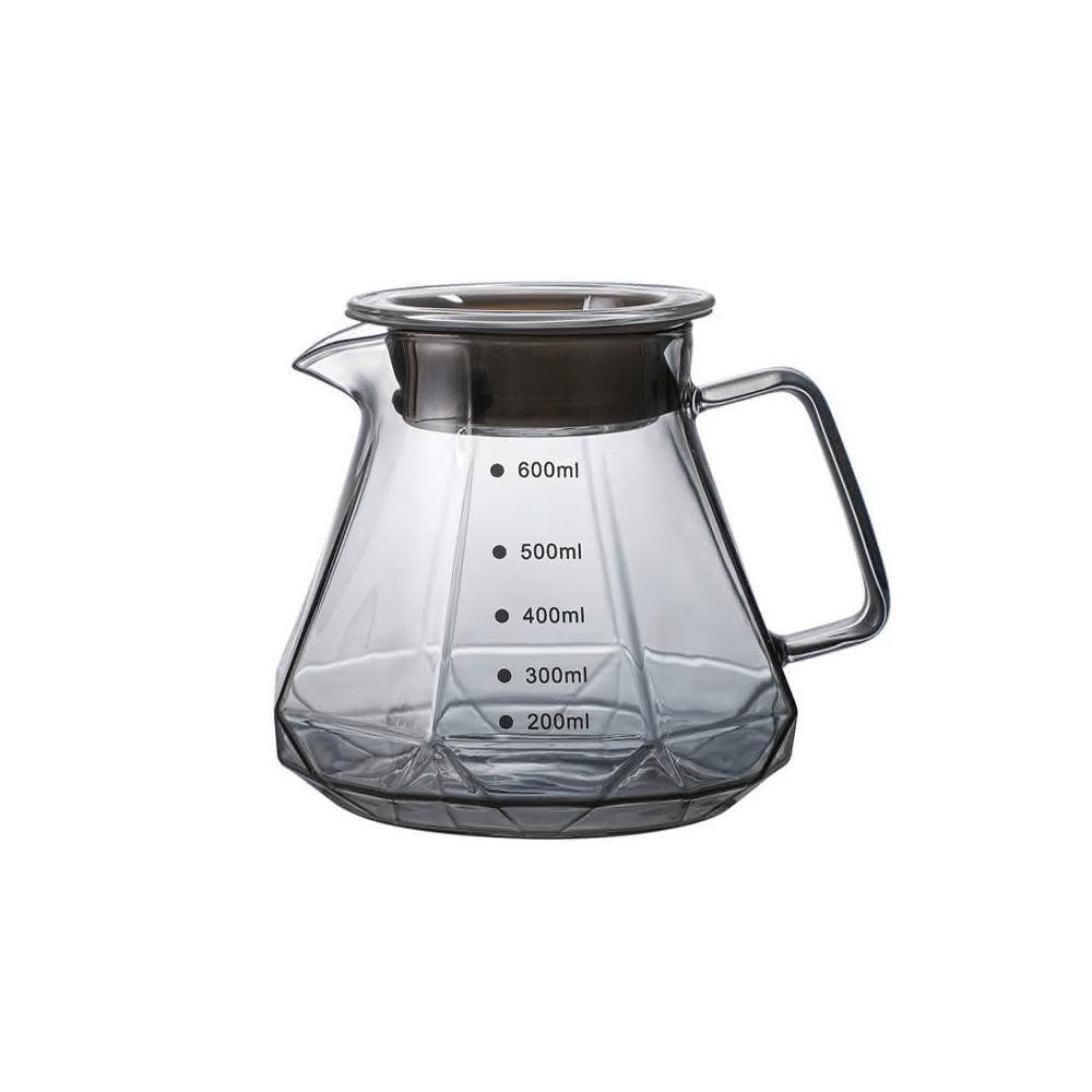 卡特屋】咖啡下接壺贈壺蓋雲朵壺方格分享壺咖啡分享壺分享壺下接壺家用