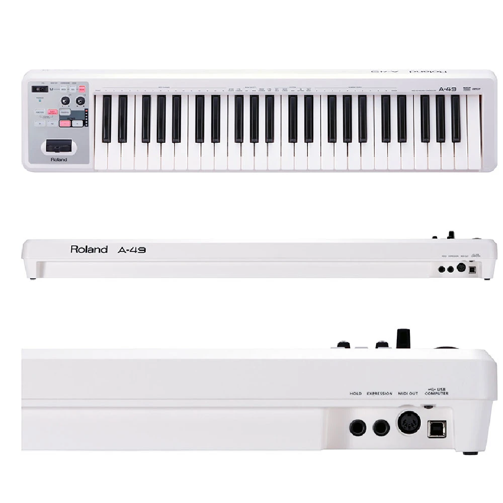 【週末限定特価】Roland A-49 MIDIコントローラー 49鍵 ホワイト 41yCq9K0gOL.jpg_BO30,255,255,