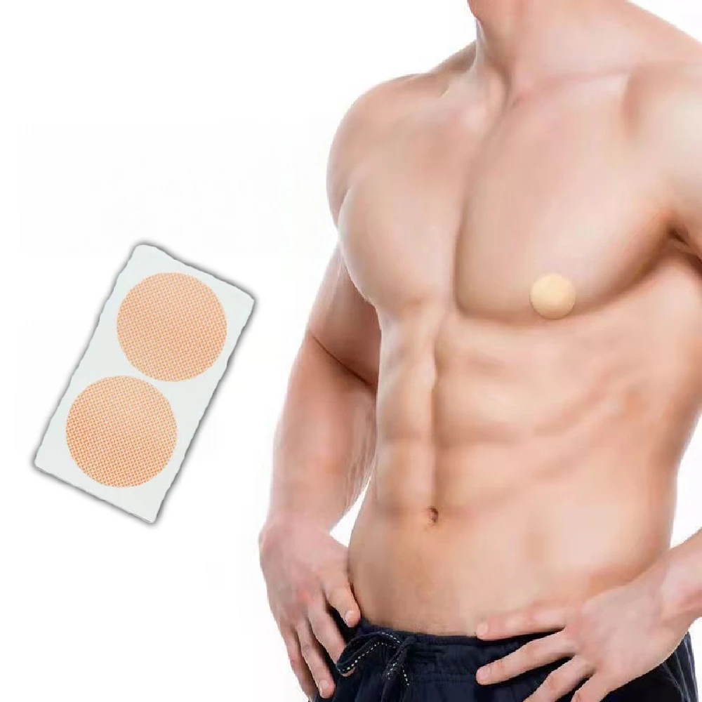 【蕉蕉購物】一次性男性乳貼-1對無痕薄款 紳士貼 隱形胸貼 防激凸 凸點 防走光 運動 馬拉松