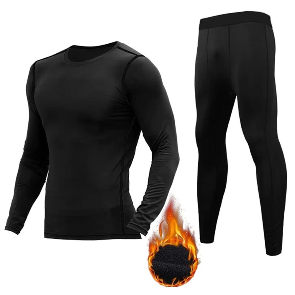 【Supamoto】冬季刷毛滑衣套裝 (排汗衣/防摔/秋冬/保暖內衣/健身緊身衣/長袖皮衣/長褲皮褲)