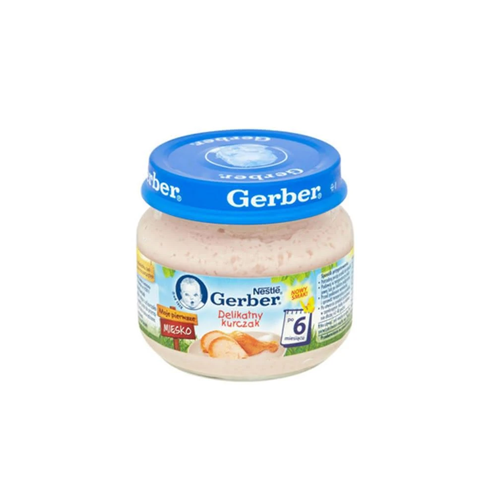 【GerBer 嘉寶】雞肉泥 80g/罐(寵物營養食品 狗狗食品 幼犬 幼貓 高齡 生病犬貓食品)