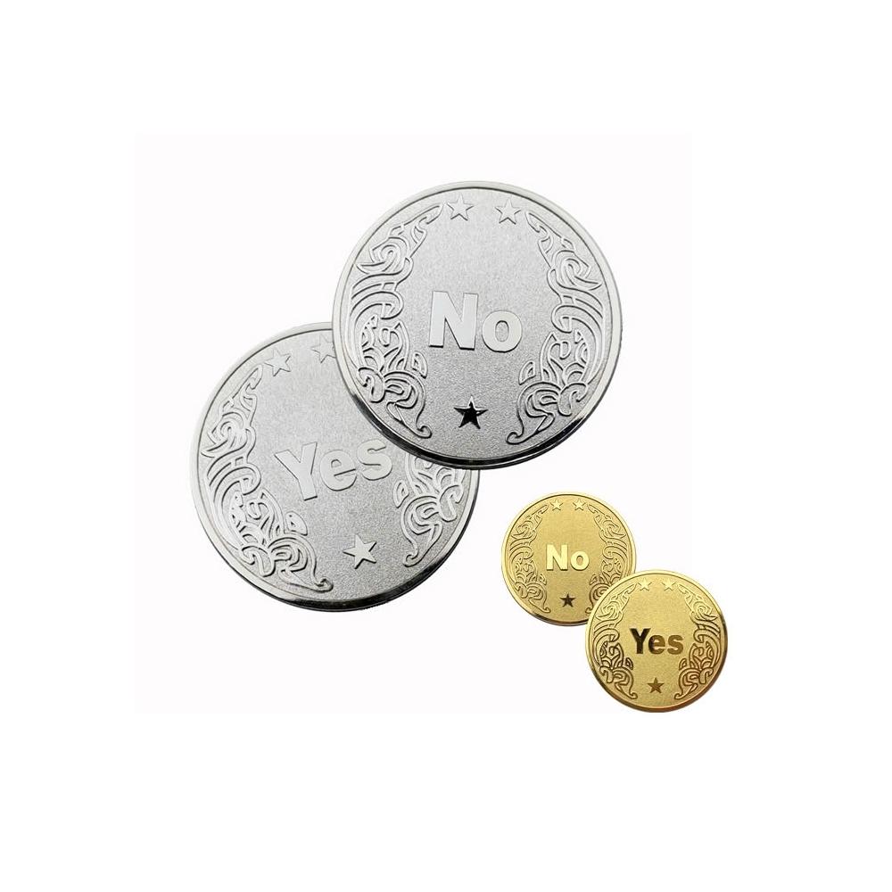 YES NO 決策幣抉擇幣決策錢幣命運幣幸運幣紀念幣交換禮物桌遊聚會派對遊戲金幣銀幣