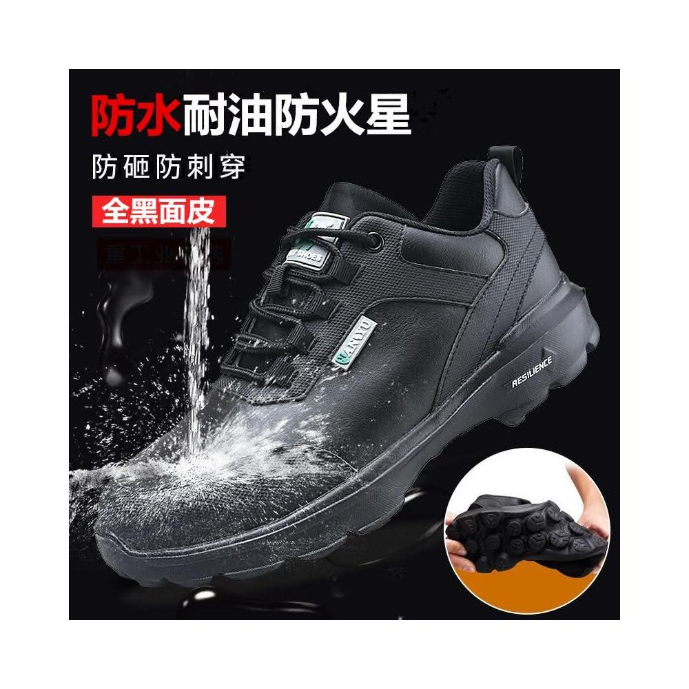 『 在台』下殺 防水安全鞋 減震柔軟工作鞋 柔軟耐折 防砸防刺穿 耐磨實心大底勞保鞋 鋼頭鞋防護鞋工地鞋男鞋814