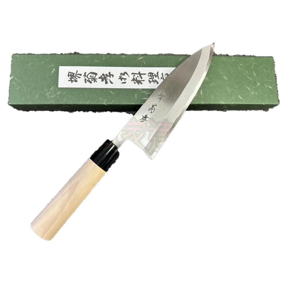 堺菊孝（堺孝行）改良霞研　黄鋼　出刃 120 mm 堺菊孝（堺孝行）改良霞研 黄鋼 出刃 120 mm