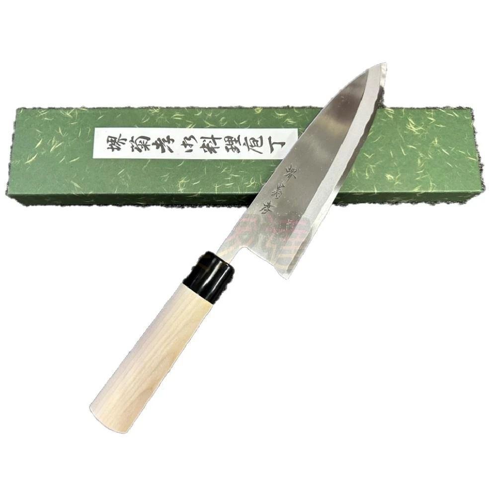 出刃包丁 堺菊孝 180mm 6寸 工具家達人」 堺孝行180mm 堺菊孝日本製改良霞研出刃魚刀日式魚刀雞肉