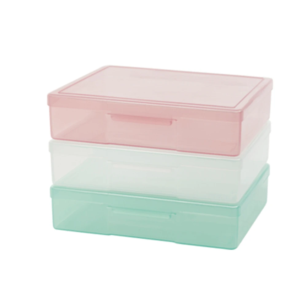 佳斯捷 飛卡03透明收納盒-1入(整理盒文具盒口罩盒單入)