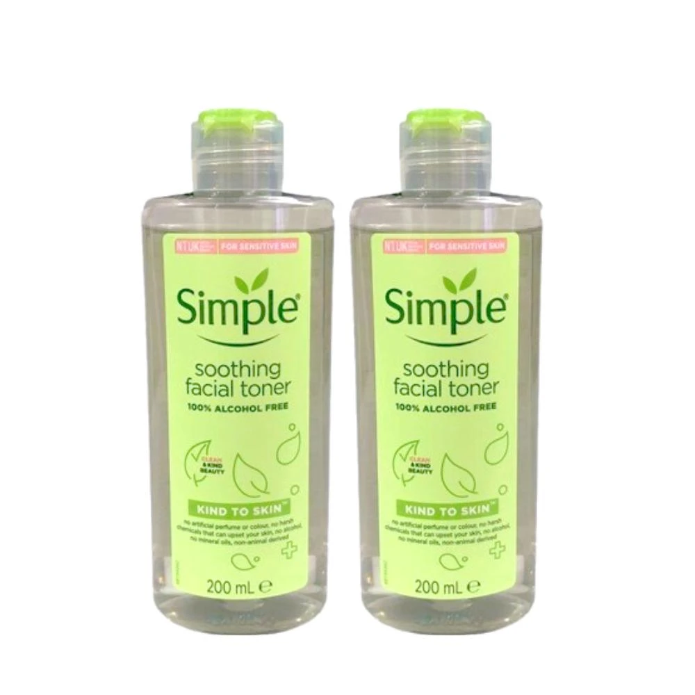 【Simple】舒緩保濕化妝水 soothing Facial toner 200mlx2