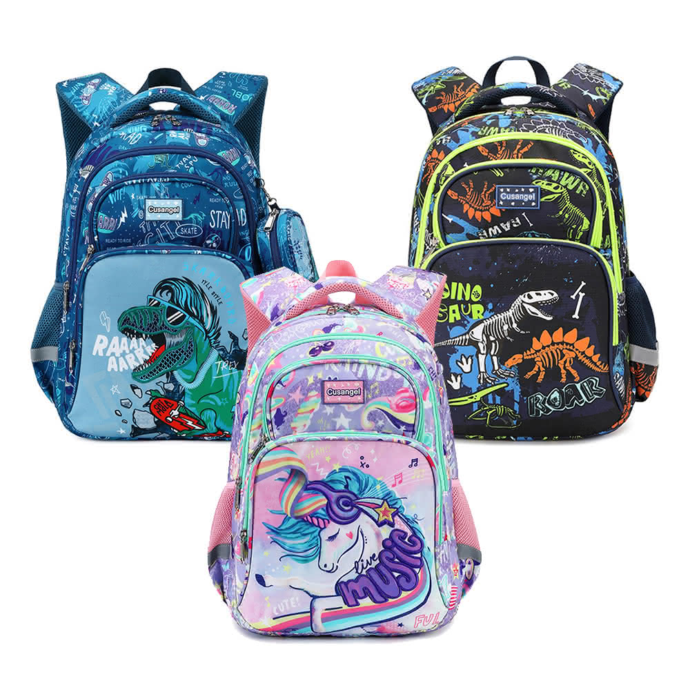 OSOMESHOES 奧森】兒童書包2-6年級減壓護脊國小書包大容量背包小學生雙