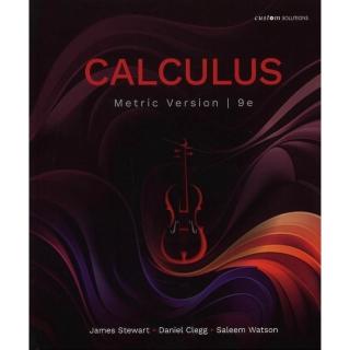 Cengage】Calculus 9/e Metric Version (Custom Solutions