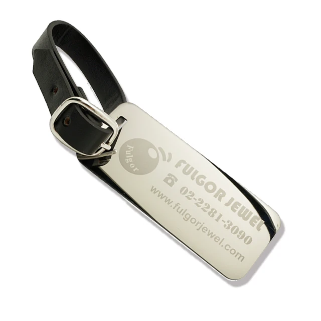 【Fulgor 富狗】西德鋼客製球袋吊牌基本款-STEEL LUGGAGE TAG(單面免費鐳射刻字)