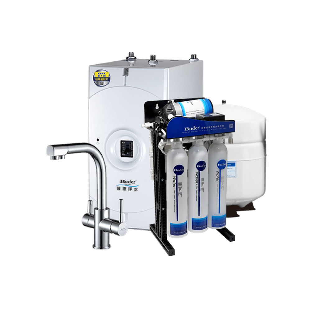 【Buder 普德】BD-3004BF 四合一龍頭 冷熱廚下飲水機 搭配 RO-2604 五道RO逆滲透純水機省錢王-專業快速安裝
