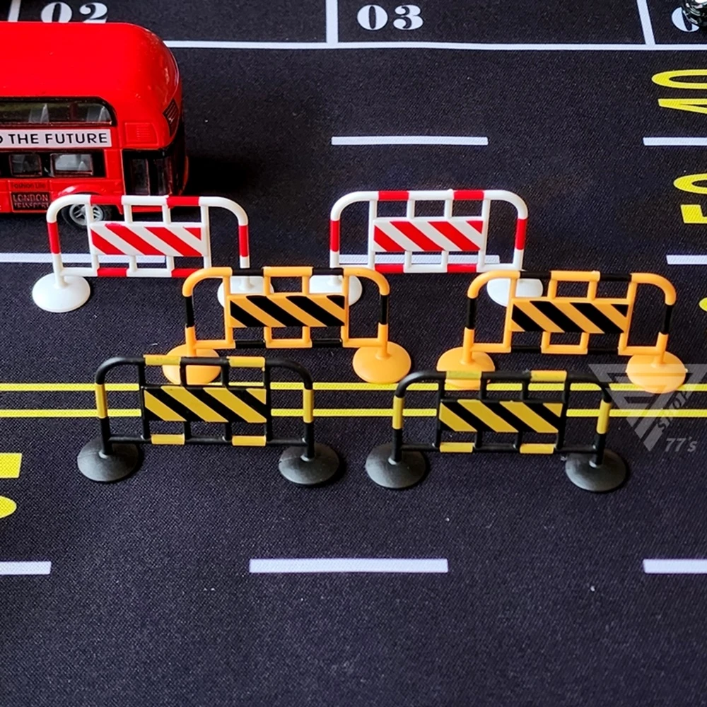交通路障/拒馬  三色可選  道路場景 停車場配件 認知玩具 場景玩具 柵欄配件
