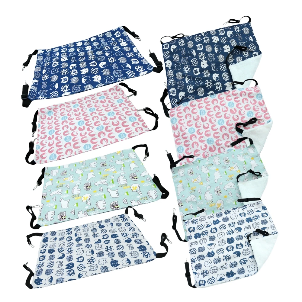 貓咪吊床 (寵物吊床 可掛式吊床 貓籠吊床 寵物掛床 透氣兩面吊床 毛絨吊床)