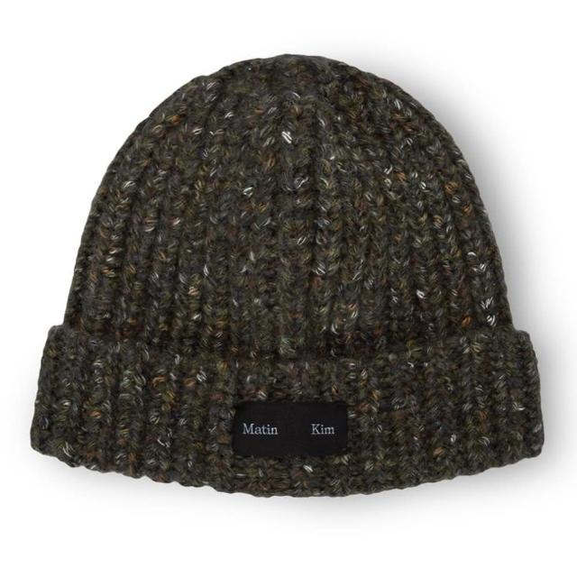 預購韓國MATIN KIM MATIN MIXED YARN BEANIE 韓製混紡紗線毛帽卡其KHAKI