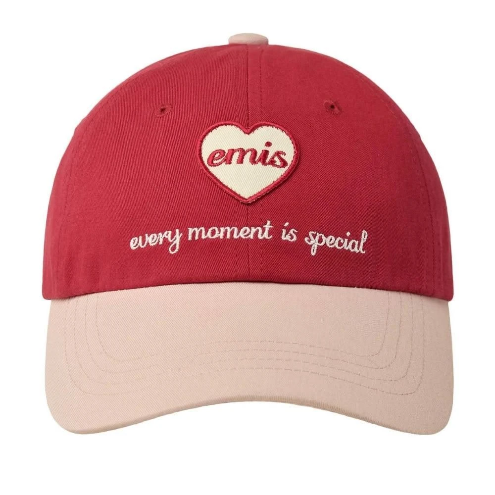 韓国人気【EMIS】HEART WAPPEN TONE ON TONE BALL CAP EMIS HEART WAPPEN TONE ON TONE BALL CAP