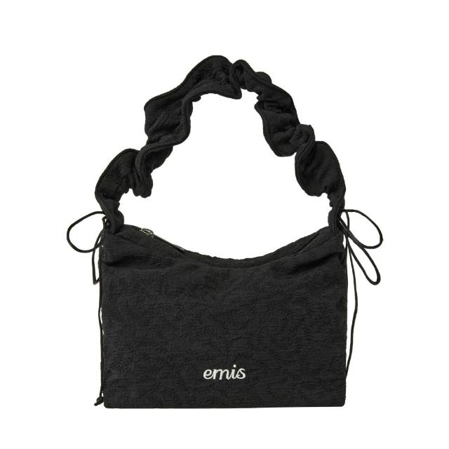 emis】預購韓國emis RIBBON STRING HOBO BAG 韓製可調式抽皺肩