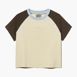 Marithe☆W 2TONE RAGLAN CROP TEE （2color） MARITHE W 2-TONE RAGLAN CROP TEE - Doinklab Malaysia