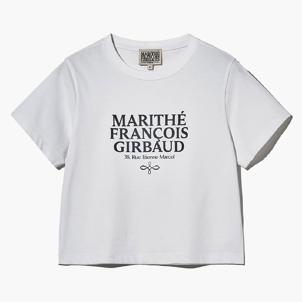 【Marithe + Francois Girbaud】 AEROCOOL ANCHOR GRAPHIC TEE Marithe Francois Girbaud Aerocool Mellow Tee Navy | ของแท้