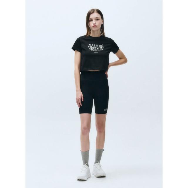 ■Marithe + Francois Girbaud■ MOUVEMENT W AEROCOOL CROP TEE MOUVEMENT W SYMBOL LOGO AEROCOOL CROP TEE white - MARITHÉ+