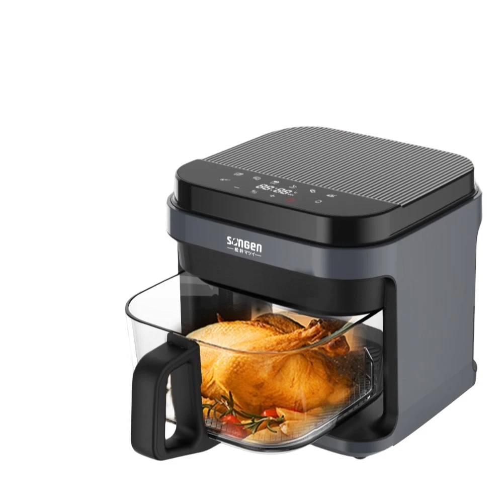 【SONGEN 松井】SG-421GAF  3D熱旋5.5L晶鑽玻璃氣炸鍋