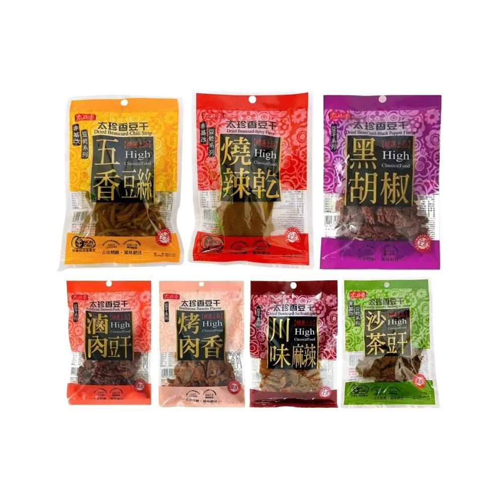 【太珍香】太珍香 豆干 滷肉豆干 沙茶豆干 烤肉香豆干 黑胡椒豆干 五香豆絲 川味麻辣
