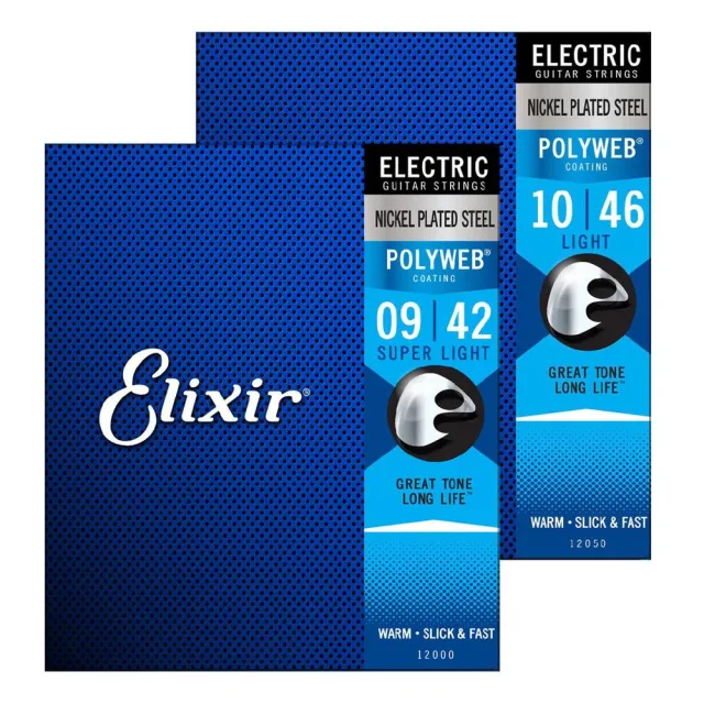 【ELIXIR】Elixir 〔 Poly  電吉他弦 〕 加厚鍍膜 超抗鏽 兩種規格(elixir poly 電 吉他 弦)