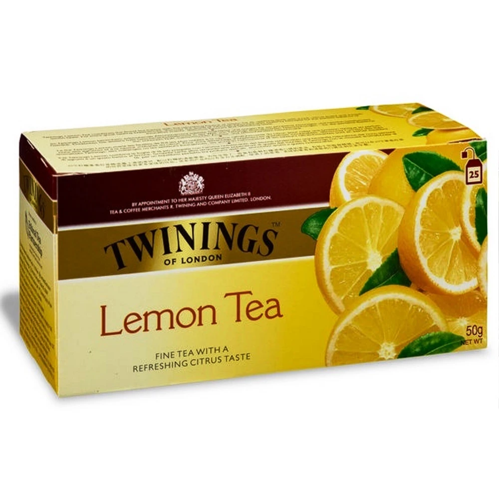 【Twinings 唐寧茶】Twinings 唐寧茶 檸檬茶-2gx25入/盒(果茶/紅茶/茶包/熱泡/獨立密封包裝)