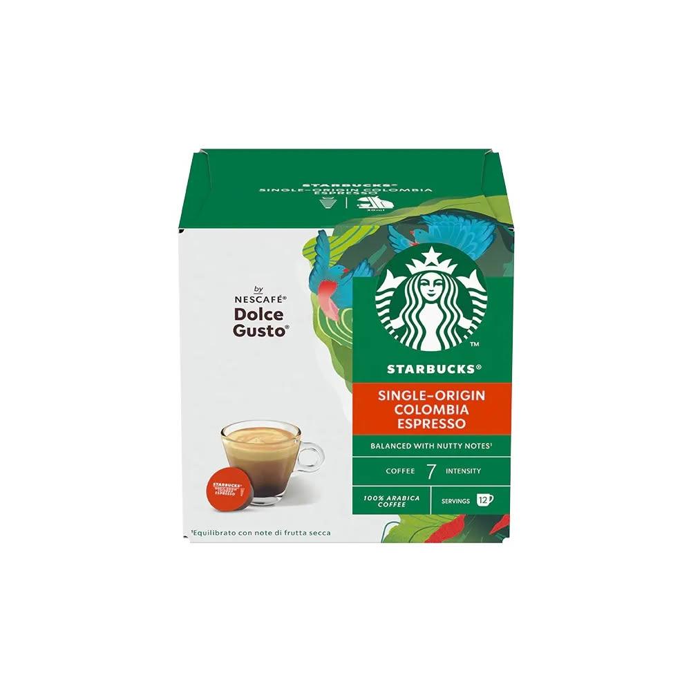 【NESCAFE Dolce Gusto】星巴克哥倫比亞濃縮義式咖啡膠囊 12顆 多趣酷思 雀巢咖啡膠囊咖啡