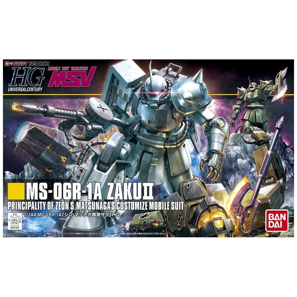 BANDAI 萬代】鋼普拉BANDAI HGUC 1/144 #154 MS-06R-1A ZAKU II 白狼