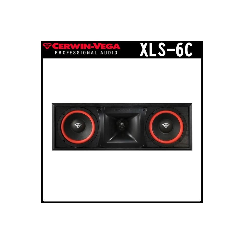CERWIN-VEGA 美國大地震 XLS-6C 中置喇叭 雙6.5吋二音路中央聲道喇叭/卡拉OK喇叭