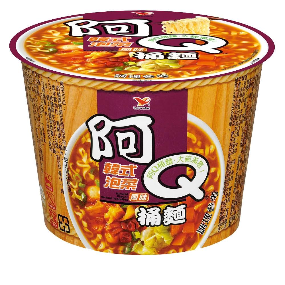 【阿Q桶麵】韓式泡菜風味桶102g*12入/箱