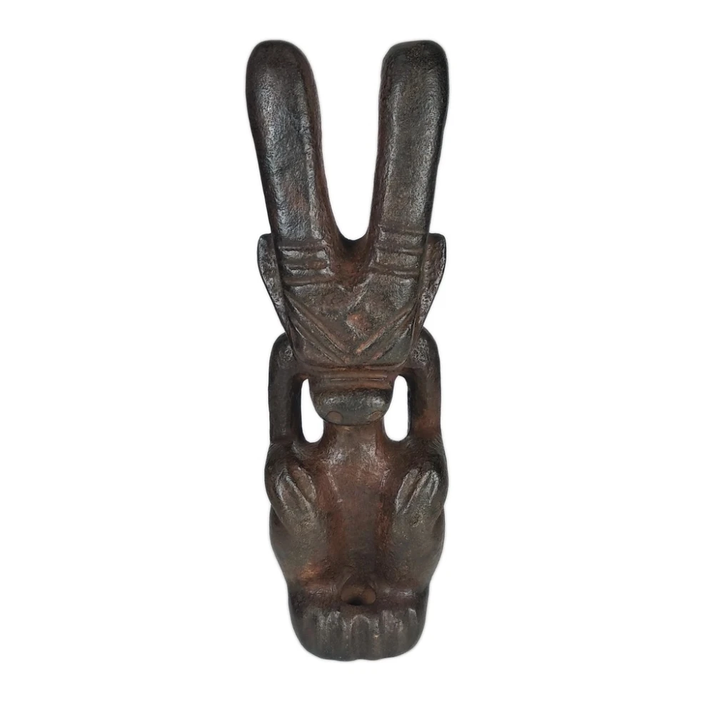 《博古珍藏》隕石雕太陽神擺件 1.34公斤 紅山文化文物 老陀工 皮殼厚實 早期收藏