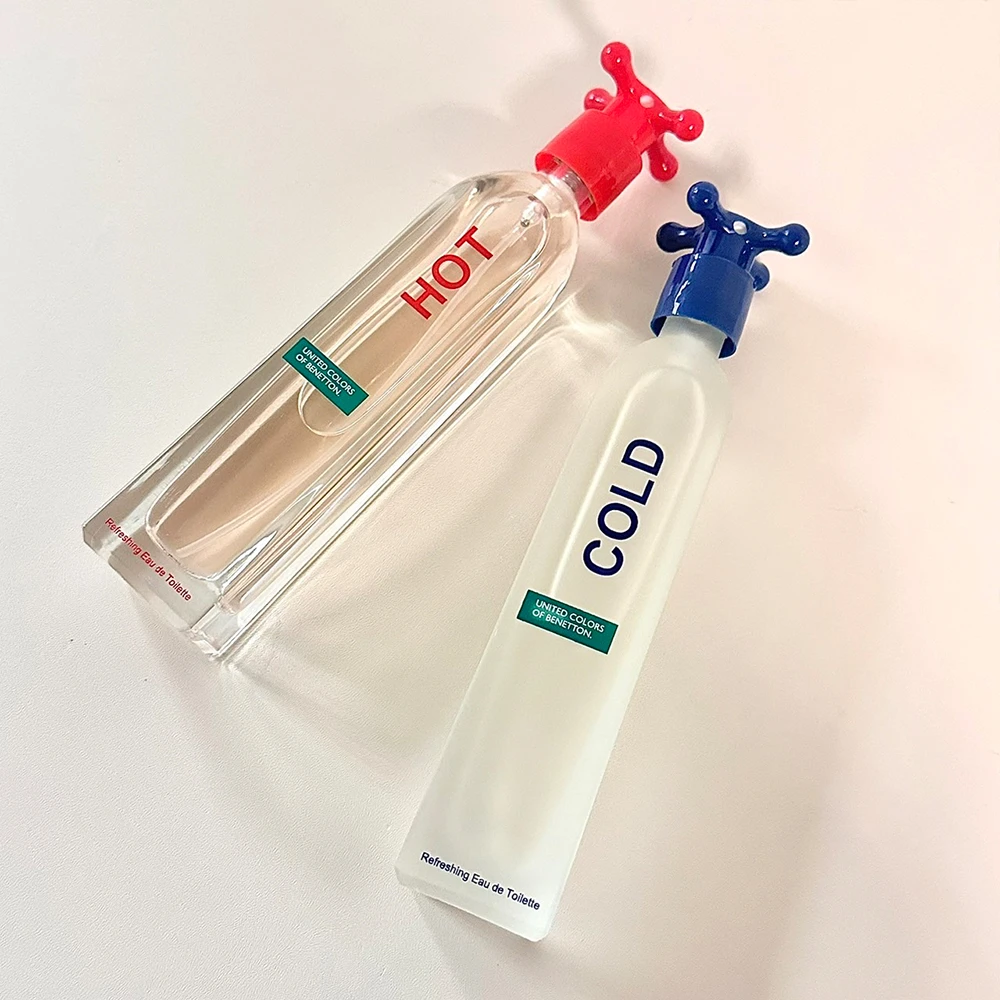 【BENETTON 班尼頓】BENETTON 班尼頓 HOT 熱水女性淡香水 / 冷水男性淡香水100ml