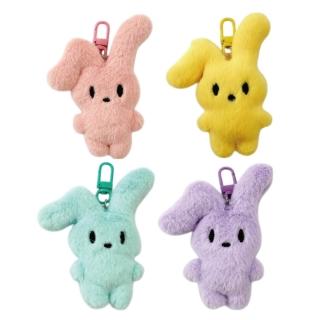 【青青】簡單生活 可愛毛絨吊飾-粉兔/黃兔/綠兔/紫兔