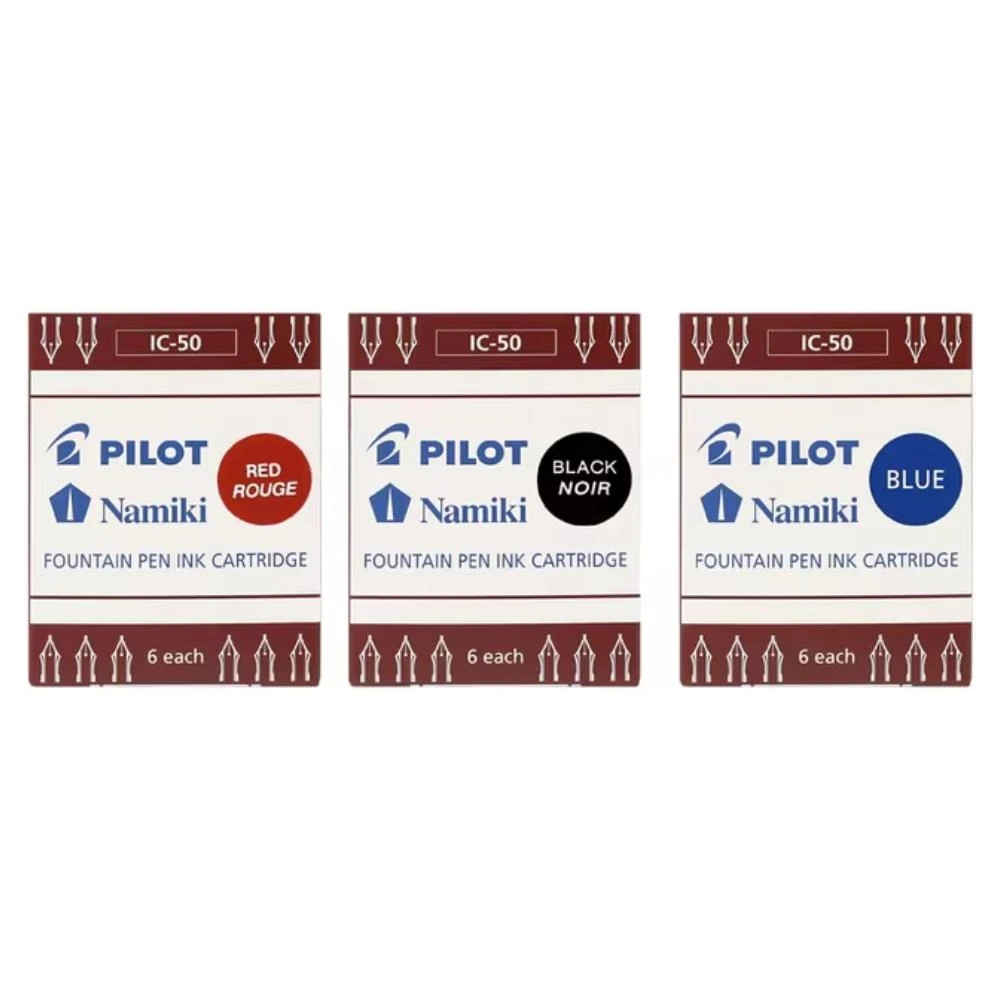 【PILOT 百樂】Namiki 卡式墨水 6入 通用型 卡水 彩色墨水 IC-50