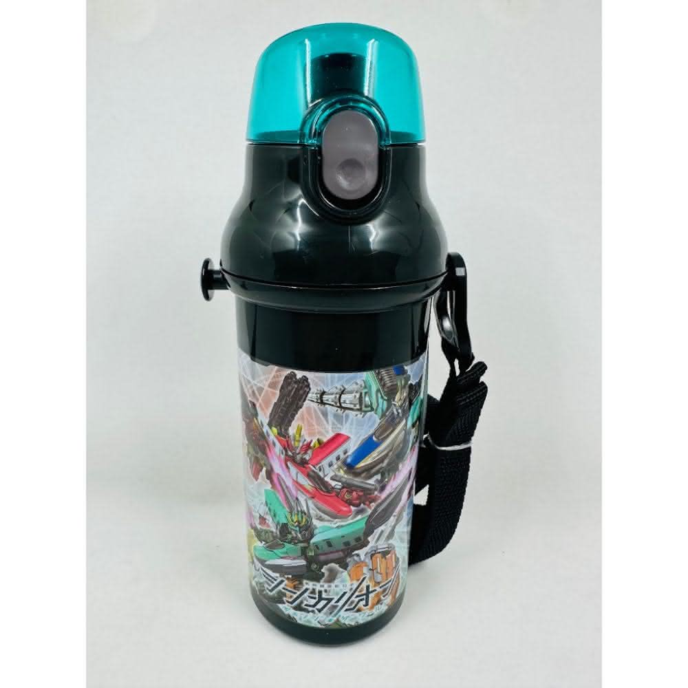 Skater】附揹帶日本2024新幹線變形金剛機器人兒童透明直飲式彈蓋水壺