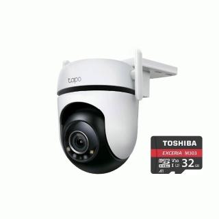 Tapo C520WS 2K QHD 400萬WiFi監視器加256GB記憶卡(戶外旋轉