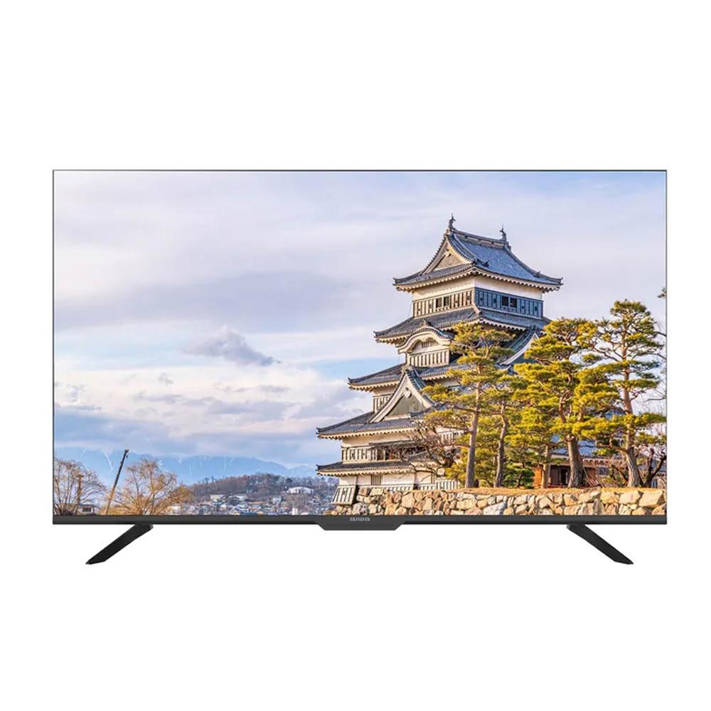 AIWA愛華 AI-55UD25 55吋 4K UHD 電視，解析度達 3840x2160，提供清晰細膩畫質。支援聯網功能與杜比數位音效，20W 喇叭輸出環繞音場。配備 3 組 HDMI、2 組 USB 埠，輕薄設計僅 11.5kg，含桌上型基本安裝與 3 年保固，適合現代家庭娛樂。