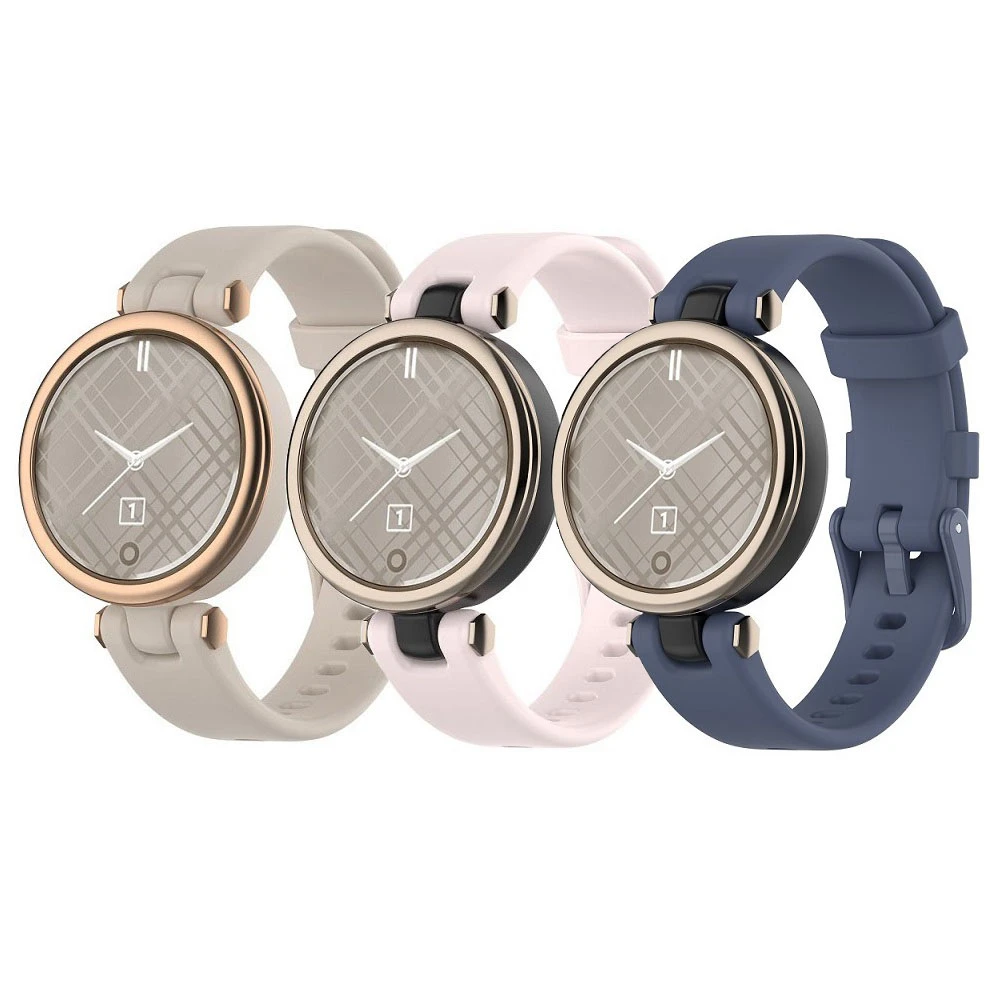 純色矽膠錶帶 適用 Garmin Lily 專用 透氣 運動 替換 手環 腕帶錶帶 替換帶